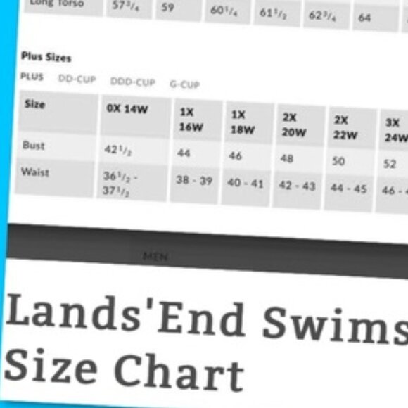 Lands' End Underwire Floral Skirted One Piece Swimsuit - Picture 9 of 9